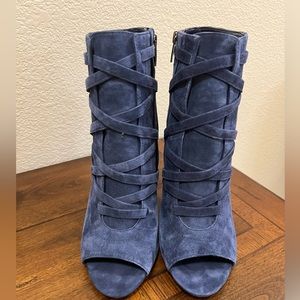 Blue Suede Vince Camuto Bootie